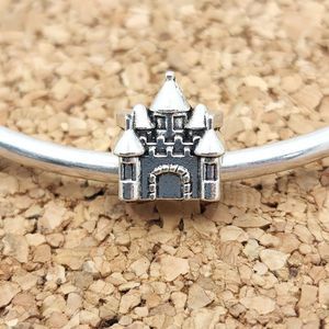  SILVER DISNEY PRINCESS CASTLE CHARM FOR PANDORA BRACELETS